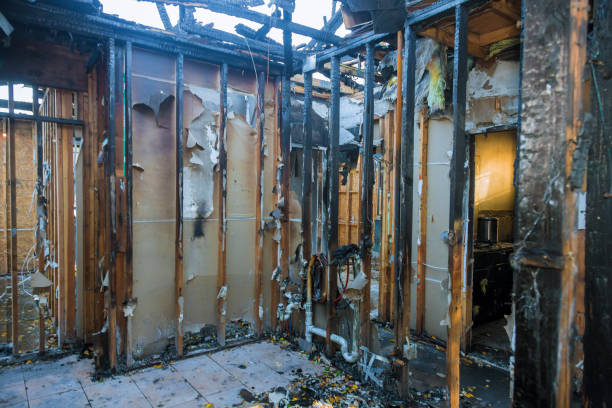 Professional Emergency Fire Cleanup technician working in Interlaken, CA
